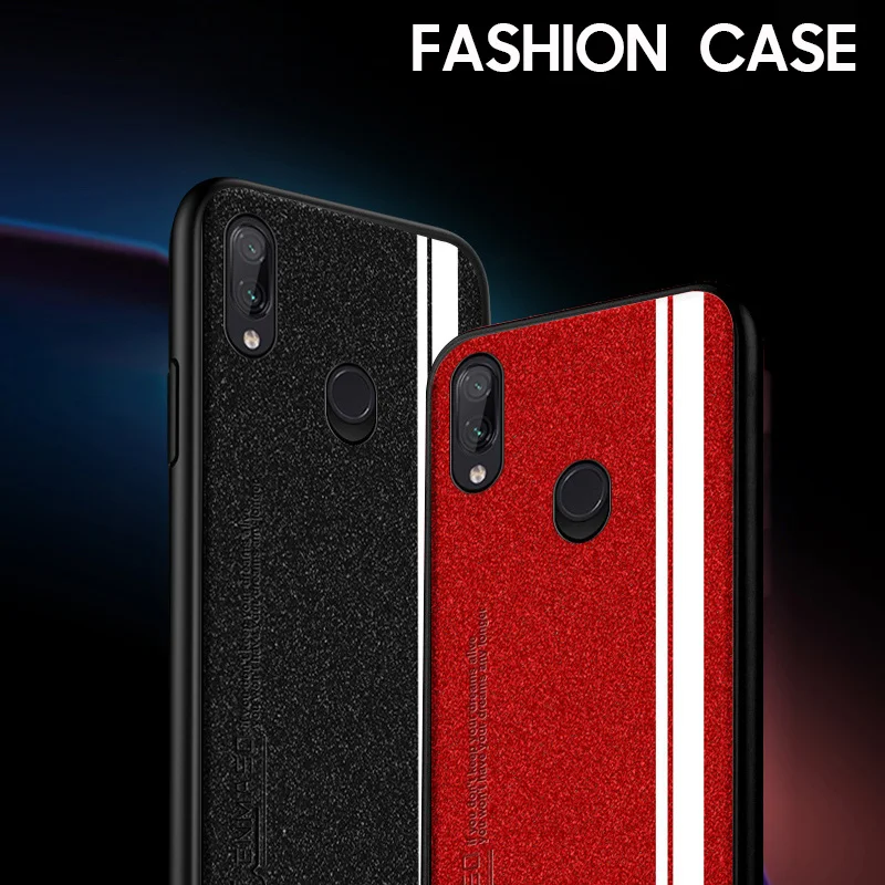 Чехол для Redmi Note 7 чехол Роскошный Глянцевая искусственная кожа Капа для Xiaomi Redmi Note 7 полный защитный противоударный чехол для телефона