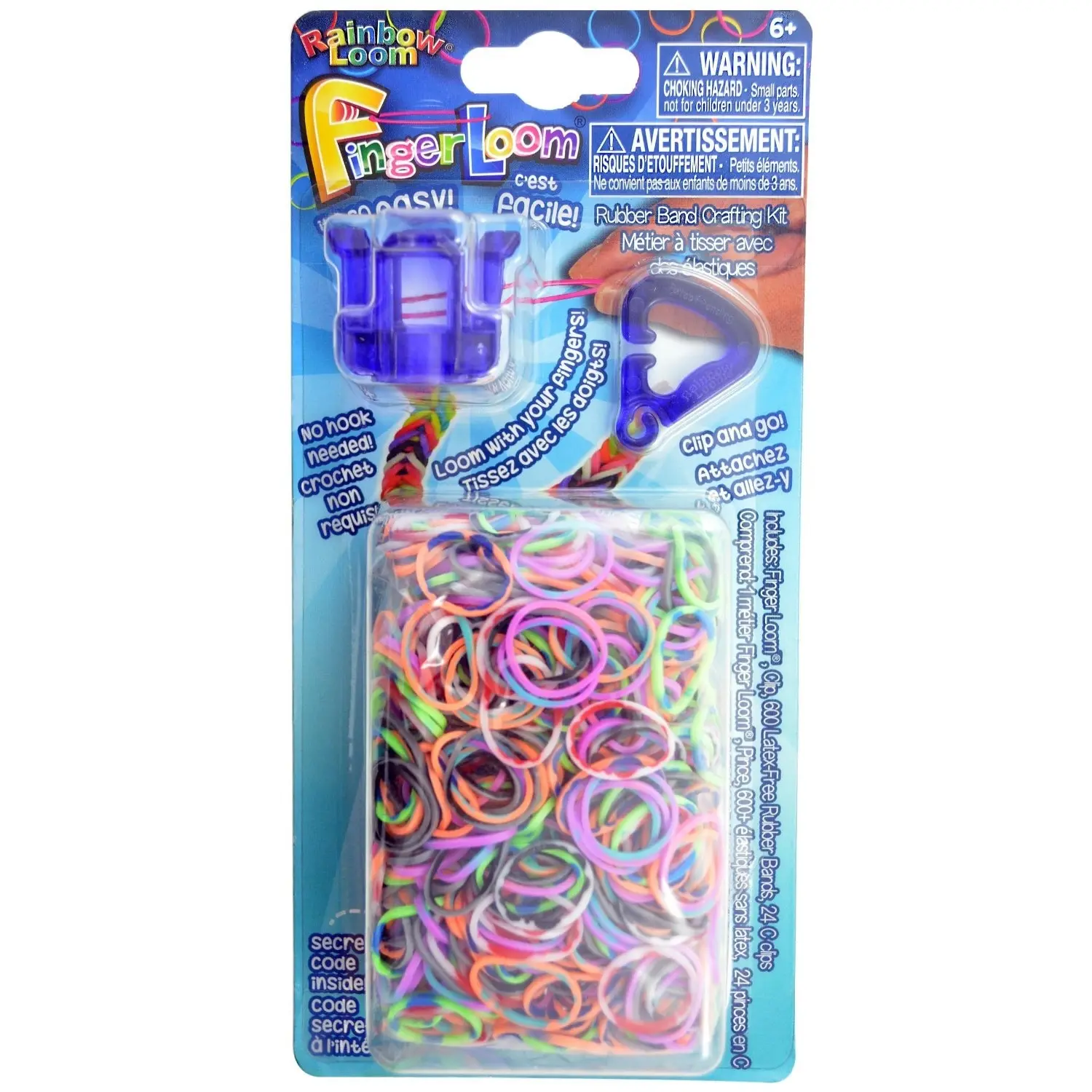 Набор для плетения браслетов из резинок Rainbow Loom Фингер Лум &ampndash Фиолетовый (R0040B) |
