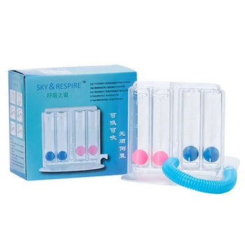 

Breathing Trainer Vital Capacity Exercise Three Ball Instrument lung Function Breathing Respiratory Exerciser Spirometry Trainer