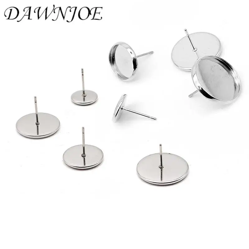 DAWNJOE 20 шт./партия высокое качество 6-20 мм 316 нержавеющая сталь кабошон основа
