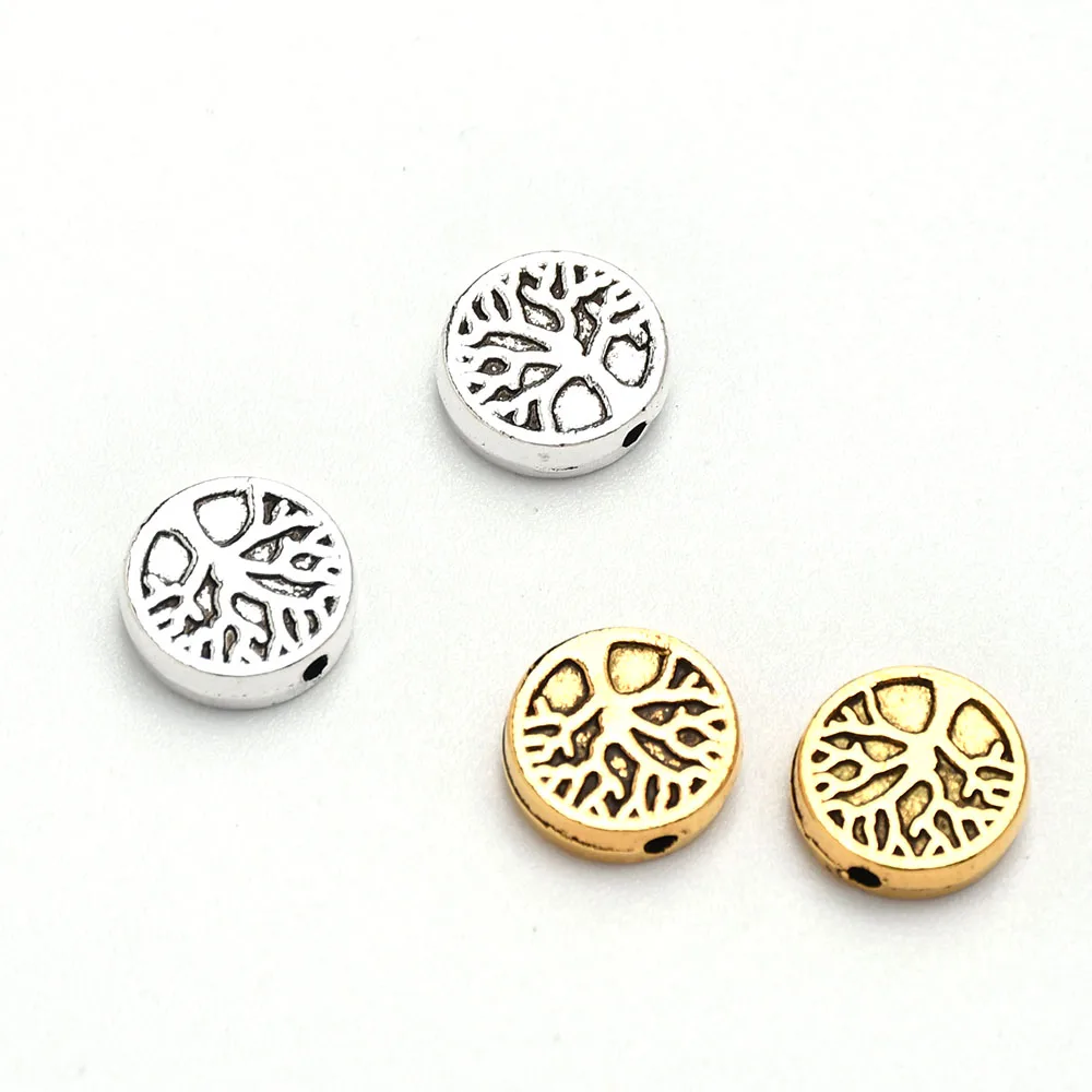 Baum des Lebens Spacer Perlen für schmuck machen 9mm Durchmesser 1,3mm Loch – Detail 3