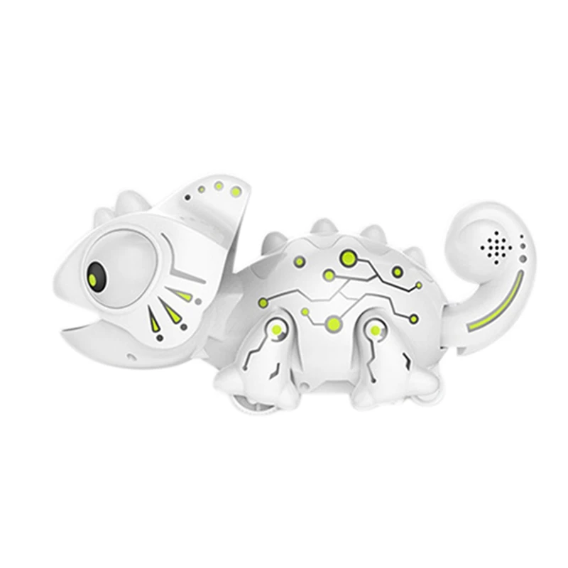 

Electronic Pets Toys Rc Robot Smart Chameleon Robotic Animals Can Eat Things Function Cute Intelligent Toys For Kids Children