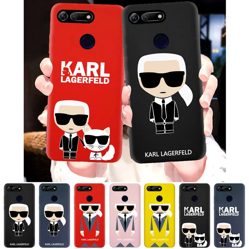

Luxury Case for Huawei Honor 20 10 9 Lite Note V20 V10 V9 V8 Silicone Phone Cover Soft Back Smart Cases Karl Lagerfeld Cool