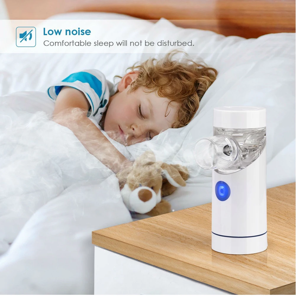 

Household Portable Inhaler Nebulizer Operated Replaceable Cell USB Rechargeable Ultrasonic Nebulizer Fine Particles Less Residue