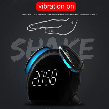 

Student Home Decoration Rechargeable Battery Digital Table Touch Control Wake Up Smart Induction Kids Alarm Clock For Bedrooms