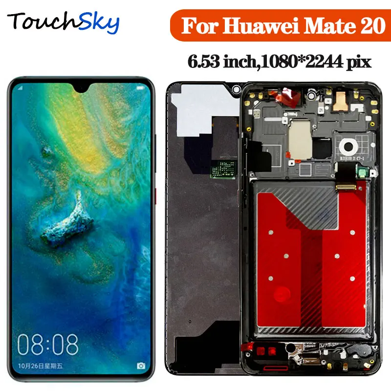 ЖК-дисплей для huawei mate 20 с сенсорным экраном в сборе сменный ЖК-экран рамкой |