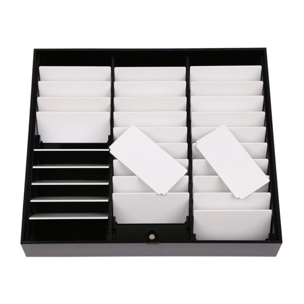 30Grids Acrylic Nail Tips Display Holder Removable False Nail Art Storage Box Organizer Case for Salon Manicure Tools