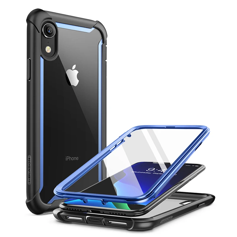 I BLASON для iPhone XR чехол 6 1 дюйма серии Ares полноразмерный прочный прозрачный бампер со встроенной защитой