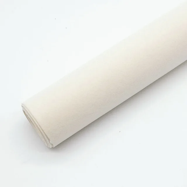 Beige White 45 см* 1 м бархатная ткань липкий задний клей задние листы флокированная ткань для DIY дизайна - Цвет: Beige White