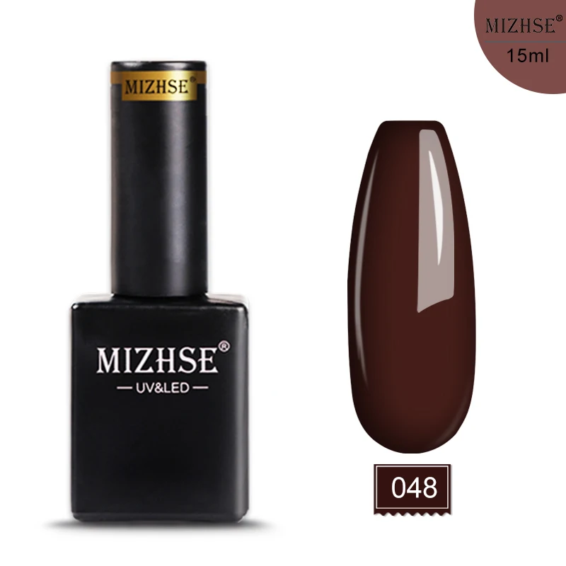E048 MIZHSE, 15 мл, Гель-лак, УФ светодиодный лак для ногтей, для маникюра, 72 цвета, Гель-лак, Полупостоянный, отмачиваемый, УФ гель для ногтей, маникюр - Цвет: E048