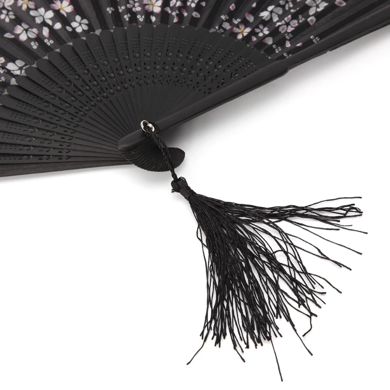 High quality Chinese Style Hand Held Folding Silk Fan For Wedding Event And Party Supplies