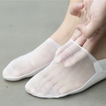 

2020 New Sock Slippers Men No Show Thin Invisible Fashion Socks Man Summer High Quality Ankle Solid Color Breathable Socks Men
