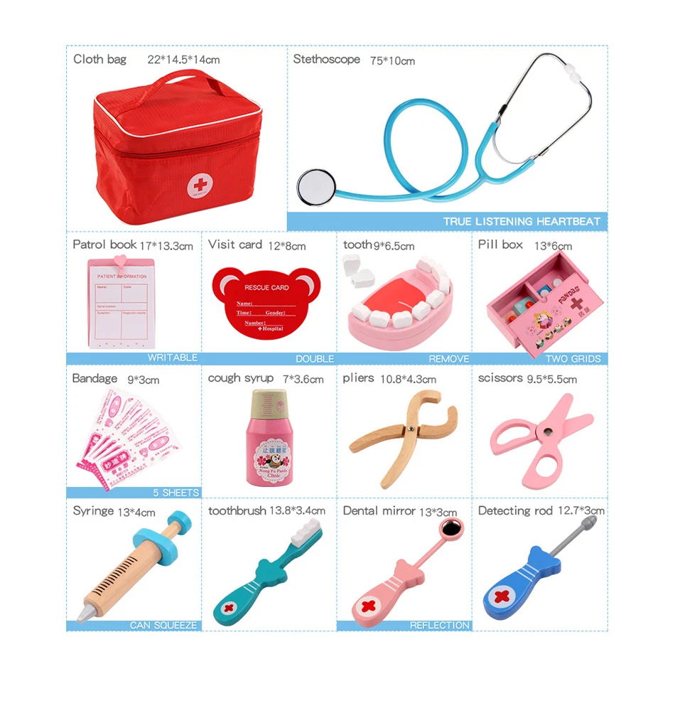 Детские игрушки доктор ролевые игры Стоматологическая медицина коробка набор для девочек игры Доктор ролевые игры игрушки для детей девочек