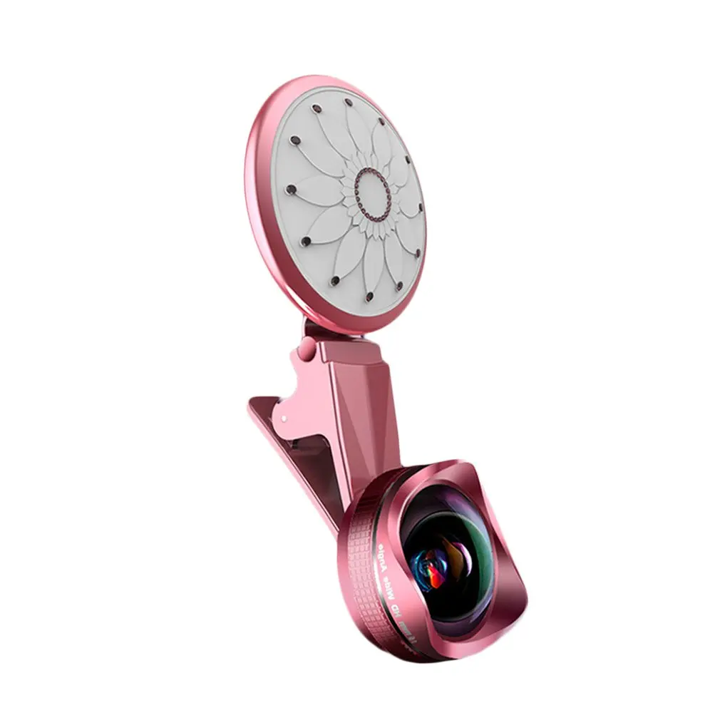 Mobile Phone External Lens Live Light Fill Light Universal Led Beauty Self-Timer Wide-Angle Macro for iphone HUAWEI Samsung