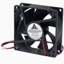 GDSTIME – boîtier de refroidissement pour PC, ventilateur sans balais, 8cm, 80mm, 80x80x25mm, 12V, 2 broches, DC, 8025