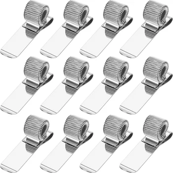 

12 Pieces Pen Clipboard Holder Pen Clipboard Holder Manganese Steel Pen Clip Organizer for Notebook and Clipboard in Home, Offic