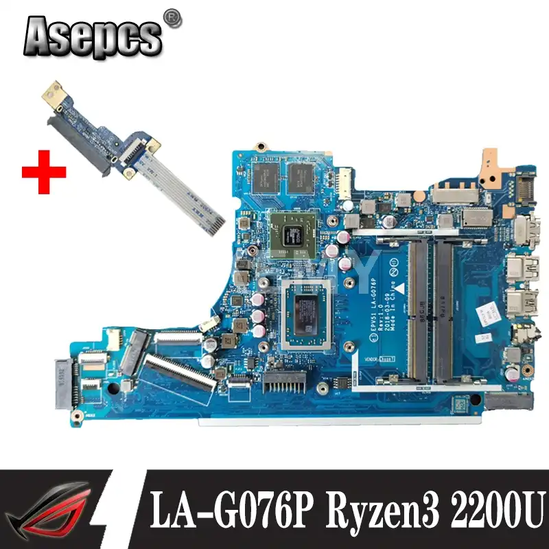 AKemy для For HP 15 DB DX серия материнская плата ноутбука с Ryzen3 2200U CPU EPV51 LA G076P L20668 601 100%
