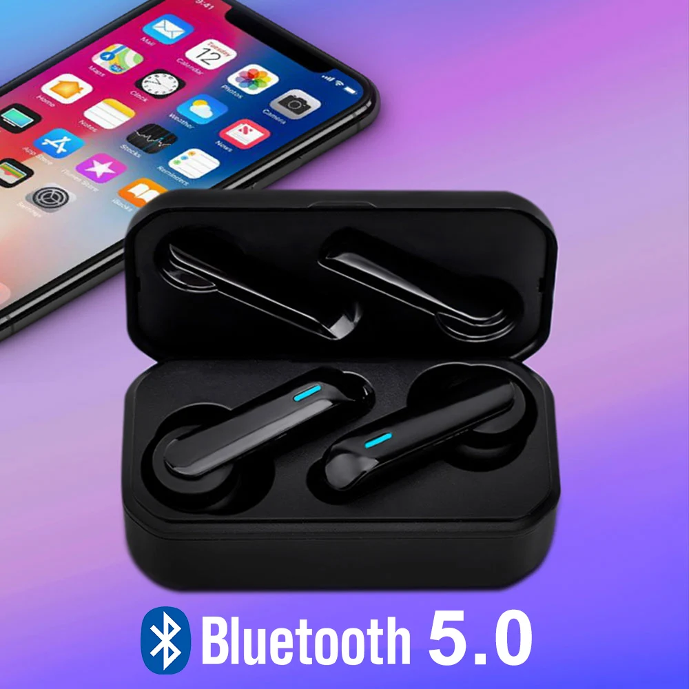 

CALETOP F9 TWS Bluetooth 5.0 Wireless Earphone Sport Earbuds with Microphone Hifi Stereo Sound 300mAh Charging Case for iPhone