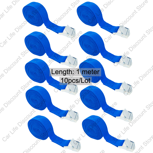 Buckle Tie-Down Belt Cargo Straps For Car Motorcycle Bike With Metal Buckle Belt Strong Ratchet Lashing Strap for Luggage