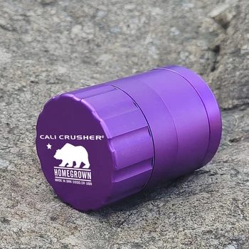 

Cali Crusher 2.0 Aluminum Grinder Pocket 1.65 Inches 4Piece Sharp Diamond Teeth Metal Tobacco Herb Grinders