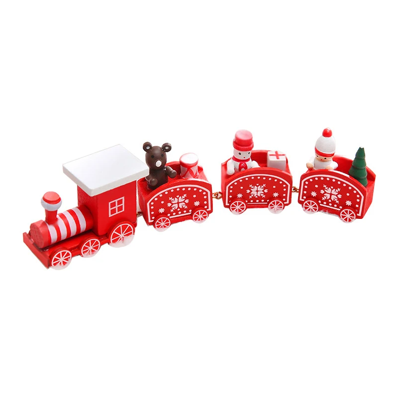 

Christmas Multi-section Train Model Creative Wood Home Decoration Accessories Christmas Decorations For Home Christmas Gift