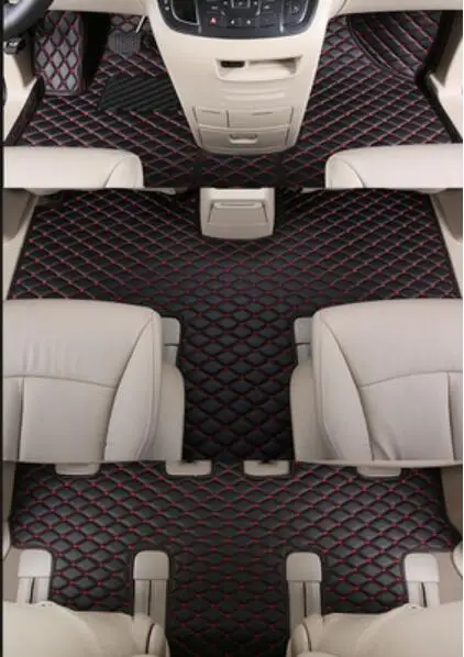 Проволочная катушка двойной роскошный слякоть коврики коврик для ног коврик для Benz Vito V260 V-Class 7 мест по EMS - Название цвета: LOOK