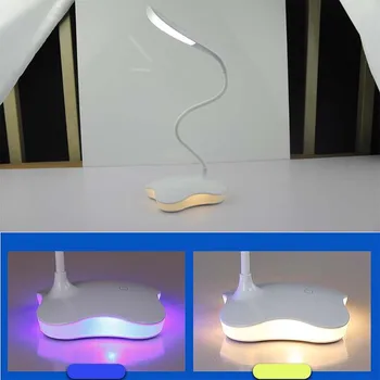 

Dimmable Eye Care LED Table Lamp 3 Modes Touch Switch Four-leaf Clover USB Desk Light Reading Studying Office Lights