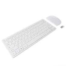Регулируемый dpi беспроводной 2,4 ГГц Мини-Клавиатура эргономичный дизайн ультра-тонкая мышь комбо набор для Ноутбуки и настольные компьютеры