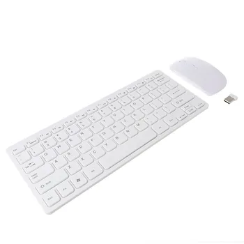 

Adjustable DPI Wireless 2.4GHz Mini Keyboard Ergonomics Design Ultra-Thin Mouse Combo Set For Desktops Laptops