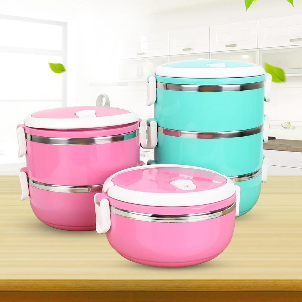 

Children Bento Boxes Single/double/three Layer Leak-Proof Food Container Storage Lunch Box Camping School Office Lunchbox