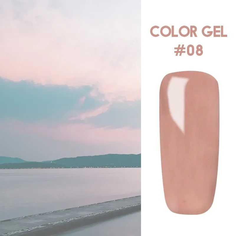 Ruhoya 5 мл Гель-лак для ногтей Hybrid UV для маникюра Off Gellak Белый Гель-лак для ногтей - Цвет: 08