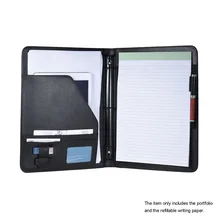 Профессиональный кожаный Органайзер для бизнес-отдыха Padfolio Note Pad Loose-leaf