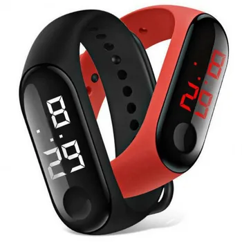 

The Silicone The LED Children Watch Sports Students Waterproof Kids Watches