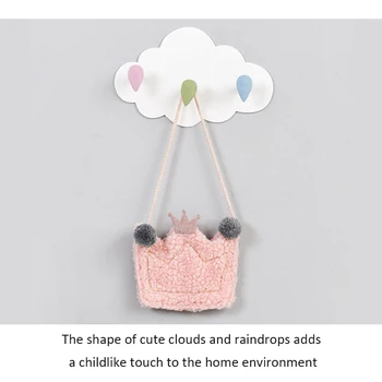 

2020 Cloud Hook For Boy Kids Room Wall Decorate Children Room ECO Hanger Hook Kids Present Clothes Hanger Wall Mounted Coat Hook