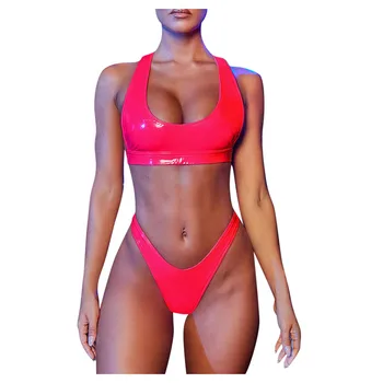 

Sexy Women Bikinis Set Push Up Padded Ring Women Swimwear Push-Up Padded Swimsuits Leopard Bathing Suits Bandage in stock
