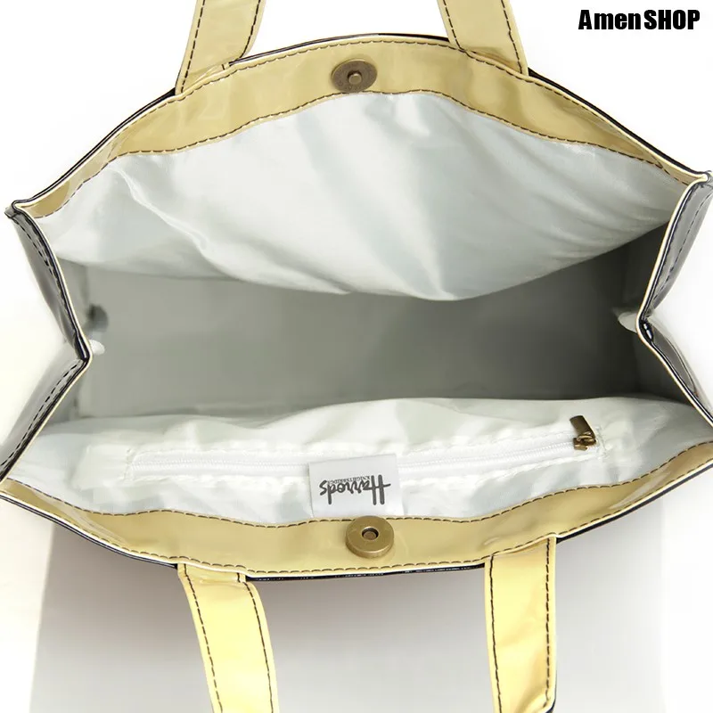 Fashion PVC Reusable Shopping Bag Women's Bag Eco Friendly London Shopper Bag Large Capacity Waterp - 4000203631549