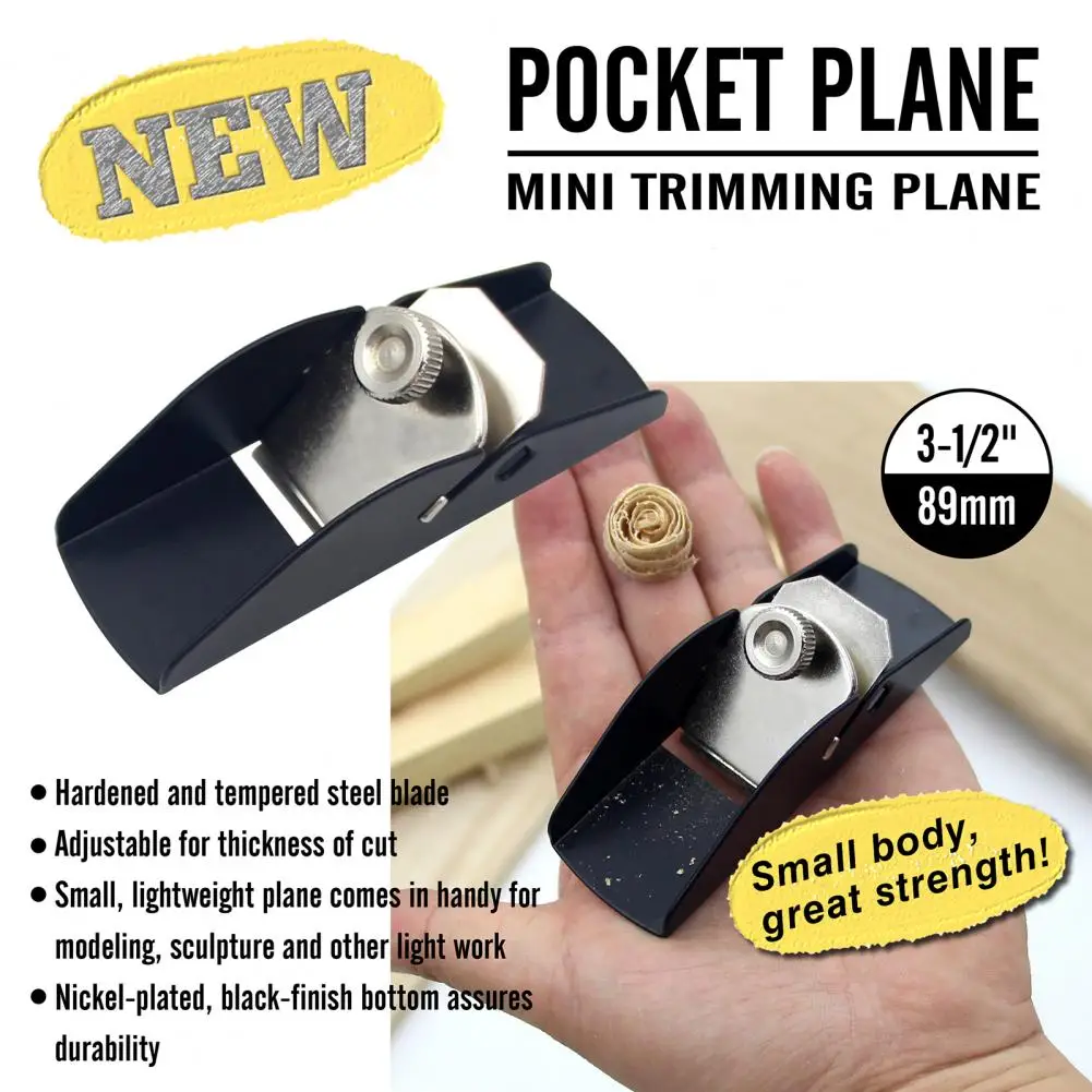 Mini Wood Trimming Plane Adjustable Hand Planer Carpenter Cutting Edge Plane Portable Woodworking Wood Craft woodworking hand tools wood trimming tool