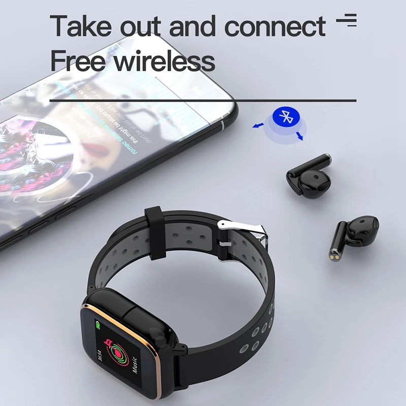Smart Watch Wireless Bluetooth Noise-Cancelling