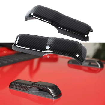 

JL Engine Hood Hinge Cover Decoration Cover Stickers Rec Exterior Accessories for Jeep Wrangler JL 2018