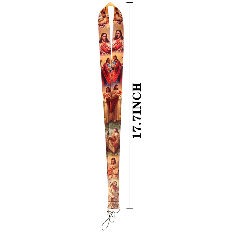 PC386 Jesus Lanyards ID бейдж держатель ID карты пропуск мобильный телефон ремешки бейдж держатель для ключей брелок