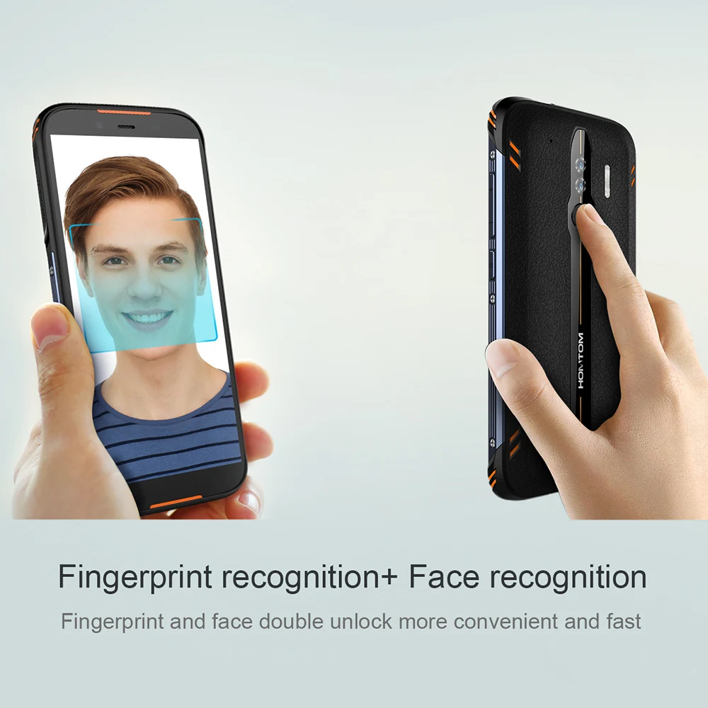 HOMTOM HT80 прочный IP68 водонепроницаемый смартфон 4G LTE Android 10 5,5 ''18:9 HD+ MT6737 13 МП 4300 мАч NFC Беспроводная зарядка SOS
