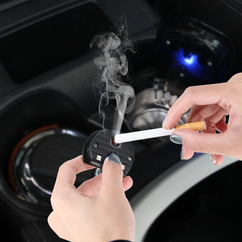 Car Ashtray With Lid, Easy Clean Up Detachable Smokeless ... - Shein - View #7