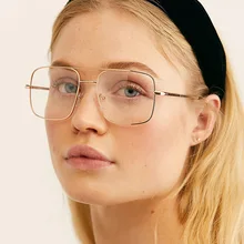 Модные женские очки оправа для очков мужская оправа винтажный с прозрачными стеклами очки Оптические очки оправа прозрачные металлические очки NX