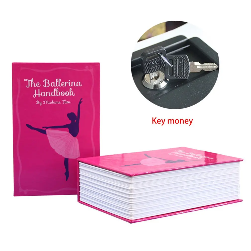

Creative Safe Deposit Box Mini Home Storage Box Safe Cabinet Craft Book Password Key Box Insurance Box