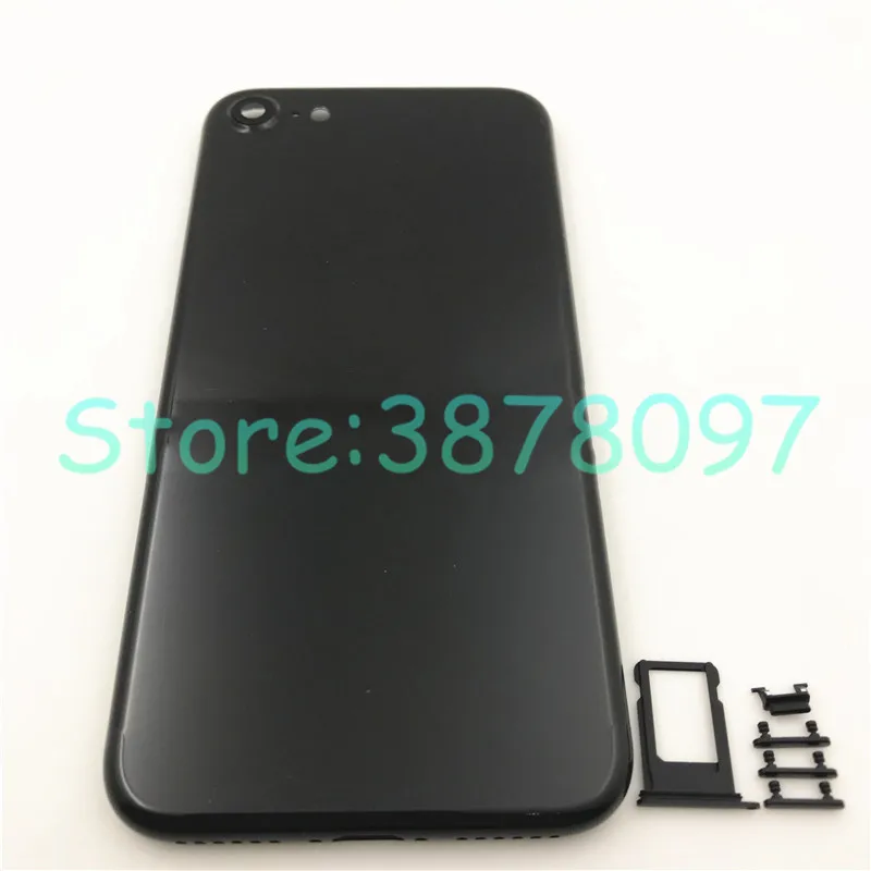 5 шт. Корпус задней батареи для iphone 7 7G 4,7 ''и 7 Plus 5,5'' корпус корпуса задняя крышка батареи чехол с кнопками Sim карты
