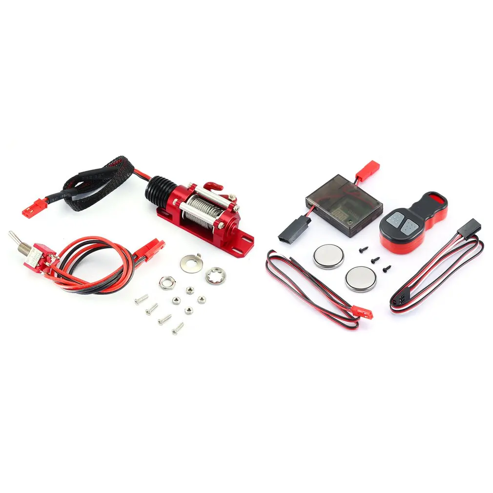 

Metal Automatic Motor Simulated Winch/Receiver For 1/10 RC Car Traxxas HSP Redcat Tamiya Axial SCX10 D90 Hpi Car RC Model Toy