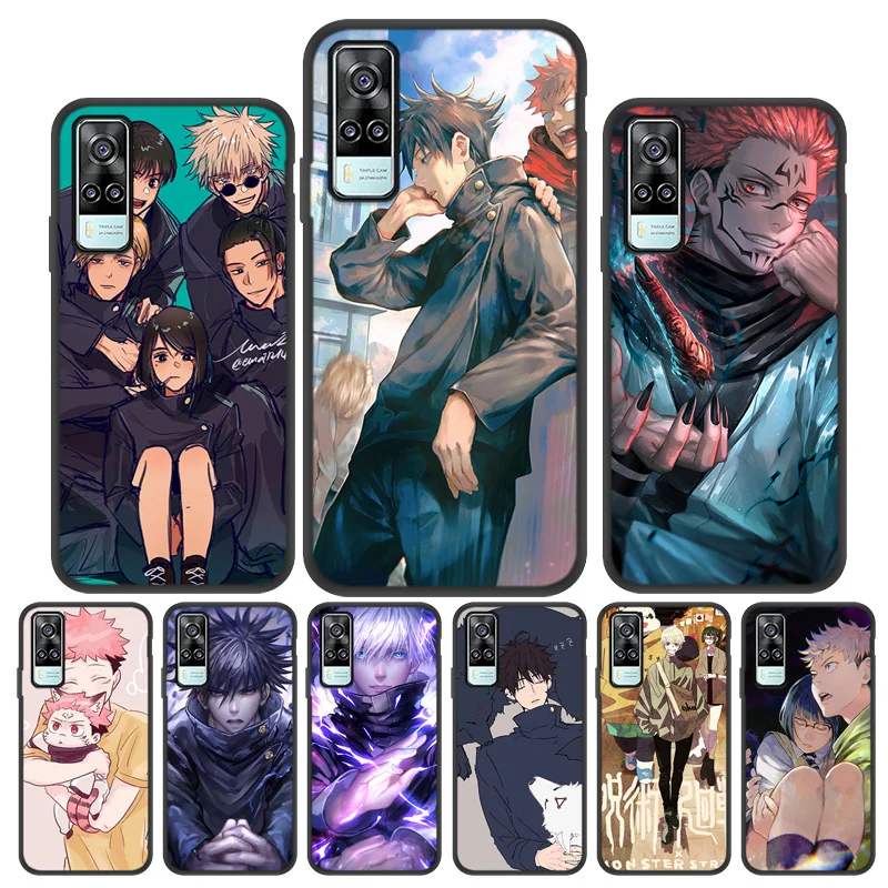 Anime Jujutsu Kaisen Phone Case For Vivo Y20 Y20i Y11 Y50 Y31 Y70 Y19 Y17 Y15 Y12 Y70S Y55 Y22 Y53 Y69 Anime Cartoon Bumper
