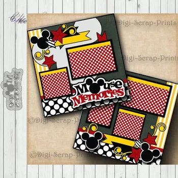 

Metal Cutting Dies MOUSE MEMORIES Scrapbook Paper Craft Decoration Dies Stencil For Album Card Making Knife Punch New Dies