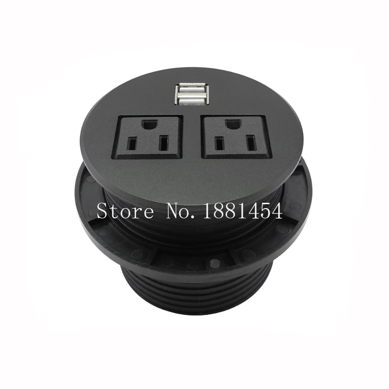 2 выхода переменного тока USB-зарядных устройства и сетевая втулка для рабочего