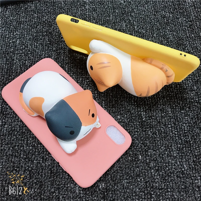 

Phone Case For Samsung Galaxy J2 Prime J3 J4 J5 J6 Plus J7 Pro J8 2018 2017 2016 3D Black Cats Toy Kitty Soft Silicone Cover